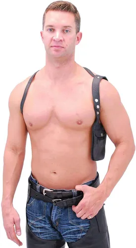 Vista 4 de Jamin Leather - Funda tipo cartera de cuero #WH354, Negro, talla única