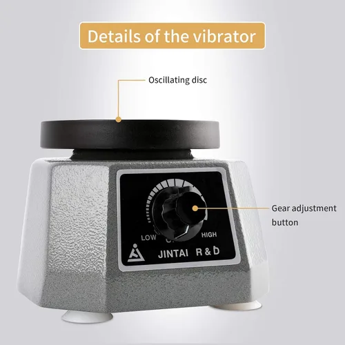 Vista 6 de Annhua Vibrador dental oscilador de laboratorio de 4 "agitador redondo, vibradores dentistas equipo de laboratorio máquina para mezclar yeso, yeso