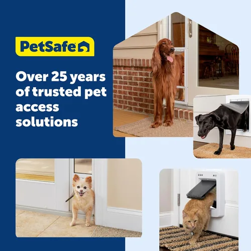 Vista 7 de Puerta de aluminio para mascotas PetSafe Freedom - Marco duradero - Pequeña, mediana, grande, extragrande