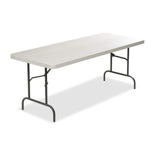 Vista 10 de Iceberg IndestrucTable Too - Mesa plegable de resina para banquetes, 24 x 48 pulgadas, color carbón