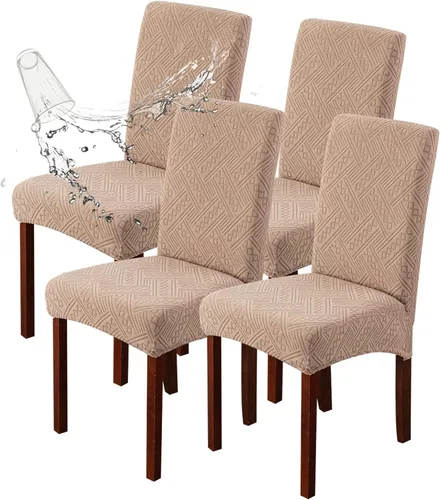 Vista 49 de Genina Fundas impermeables para sillas Parsons de comedor, fundas elásticas para sillas Parsons para comedor, cocina, funda protectora para silla