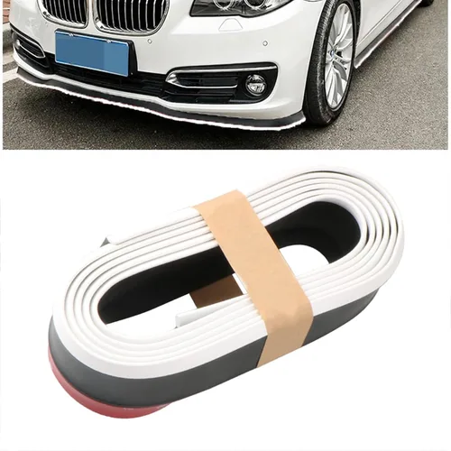 Vista 11 de Protector de Parachoques Delantero de Coche Autoadhesivo Divisor Automático Alerón de Falda de Carrocería Borde de Parachoques de Goma Moldura