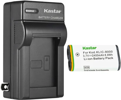Vista 8 de Kastar KLIC-8000 AC cargador de batería de pared de repuesto para Kodak KLIC-8000 K8000 batería, Kodak K7600-C, K8500-C cargador, Kodak Z612 is