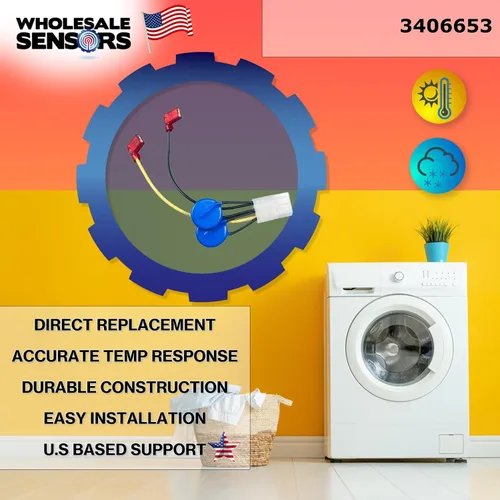 Vista 2 de Reemplazo para arnés de humedad para secadora Whirlpool 3406653 WP3406653