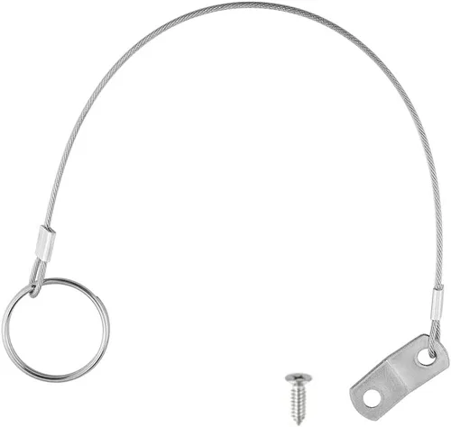 Vista 3 de brandname Wwxuanke - Cordón de acero inoxidable 316, cable de seguridad, hardware marino para prevención de pérdidas, 1 bucle con anillo