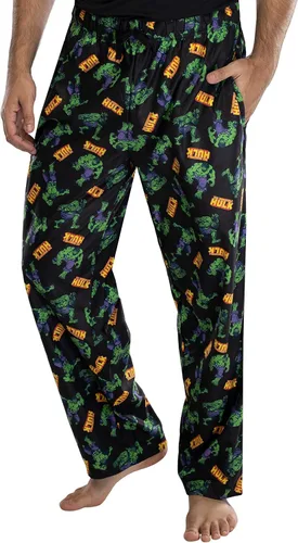 Vista 2 de Marvel Hulk - Pantalones de pijama para hombre con estampado de Hulk