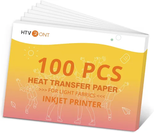 Vista 18 de HTVRONT Papel de transferencia de calor para camisetas oscuras - 6 hojas Oscuro