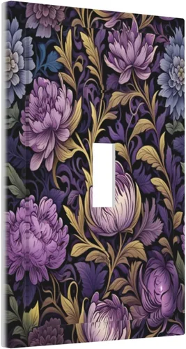 Vista 119 de Decorative Outlet Covers Blue Background White Cat Daisy Floral 2-Gang 1-Gang Wall Plate Single Toggle/Rocker Farmhouse Style Light Switch Covers
