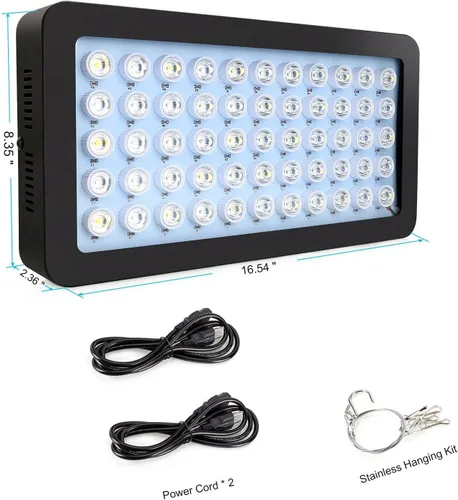 Vista 8 de ARKNOAH Luz LED para acuario de 165 W, espectro completo regulable