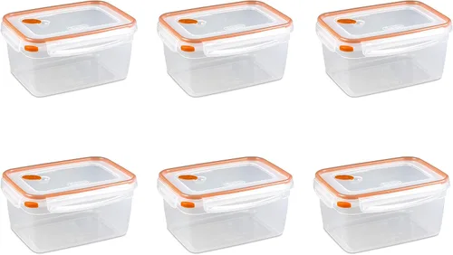 Vista 12 de Sterilite Corp. Rectángulo Ultra Seal, Tamaño 3.1 Taza, Paquete de 6