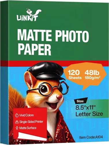 Vista 11 de Uinkit Papel fotográfico de inyección de tinta brillante de alta calidad, 4 x 6 pulgadas, 48 libras, 6.35 oz/m², 100 hojas, calidad fotográfica