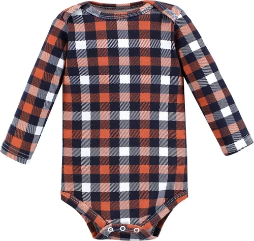 Vista 19 de Hudson Baby baby-boys Cotton Long-sleeve Bodysuits 5-pack