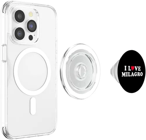 Vista 4 de I Love Milagro Matching Girlfriend & Boyfriend Milagro Name PopSockets MagSafe PopGrip for iPhone