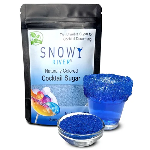 Vista 20 de Snowy River Americas Cocktail Sugar - Rimmer de cóctel Kosher todo natural, rojo, blanco y azul y recortador de café (americanas, bolsa de 1 libra)