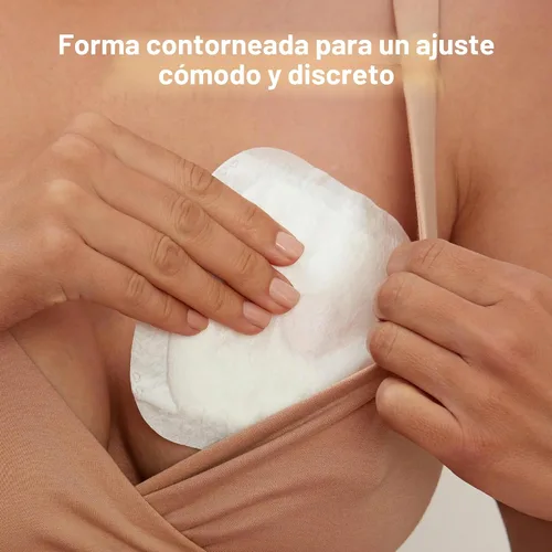 Vista 3 de Frida Mom Almohadillas de lactancia desechables, ultra absorbente, textura suave, 60