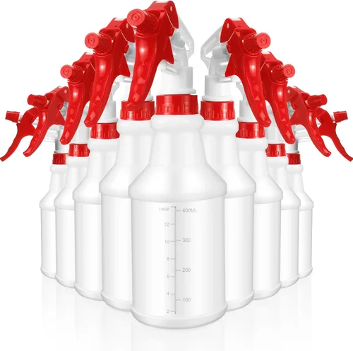 Vista 8 de Paquete de 10 Botellas de Spray de 16 Oz Botellas de Spray de Agua Vacías para Limpieza de Servicio Pesado Recipiente Pulverizador Recargable