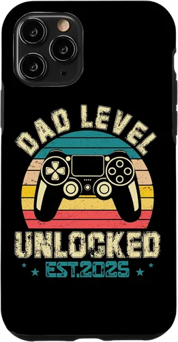 Vista 26 de iPhone XR Dad Level Unlocked EST.2025 Retro Style Case