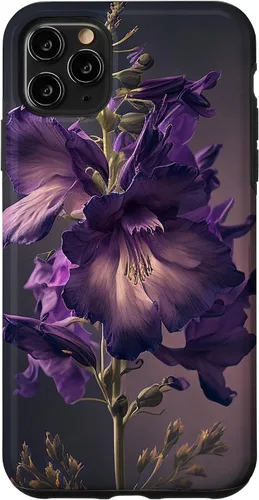Vista 11 de Funda con diseño de flores moradas para iPhone 15