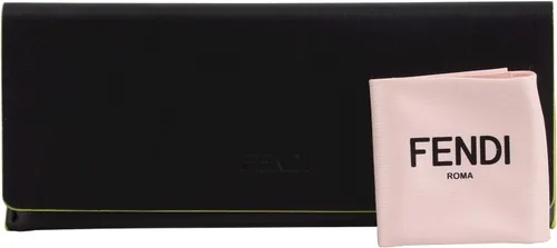 Vista 5 de Fendi Gafas de aviador transparentes con lente demo FF 0446 001 56, Oro amarillo/logotipo dorado