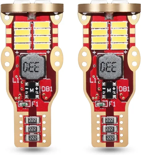 Vista 7 de PHINLION Bombilla LED 912 921 de 3ª luz de freno, 922 906 luces interiores Rojo