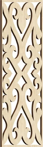 Vista 16 de Keene Paneles de pared decorativos de madera con calado, 9 3/8 pulgadas de ancho x 24 3/8 pulgadas de alto x 1/4 de alto, abedul Birch