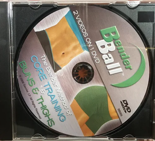 Vista 8 de La Pelota de Ejercicio Original de Pilates Pequeña de 9 Pulgadas para Abdominales, Core, Crunches y Espalda, Incluye 5 Videos en Streaming + DVD