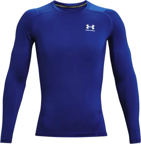 Vista 18 de Under Armour Camiseta de manga larga de compresión HeatGear para hombre Negro (001)/Blanco