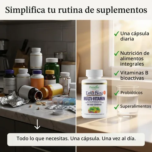 Vista 6 de Paradise Herbs & Essentials - Cápsulas de hierro multivitamínico una vez al