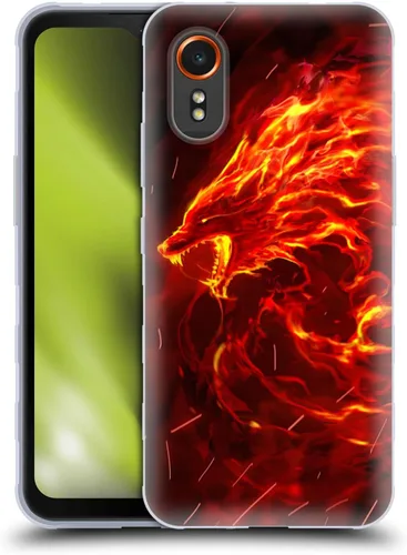 Vista 10 de Head Case Designs Officially Licensed Christos Karapanos Artemis Mythical Art Soft Gel Case Compatible with Samsung Galaxy Xcover7 5G