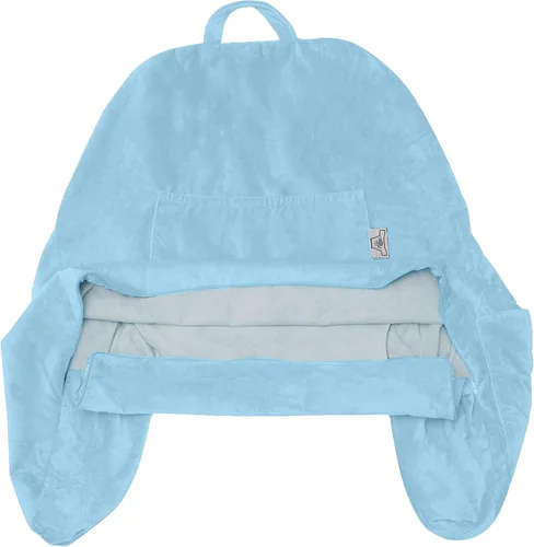Vista 52 de Funda de almohada Husband Pillow solo para lectura - Funda para silla de lectura con generosos bolsillos traseros y laterales - Morado claro