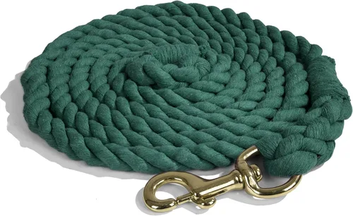 Vista 7 de Intrepid International Horse Tack - Cuerda de algodón resistente para caballos, con cierre de gatillo de latón duradero, se fija al cabestro