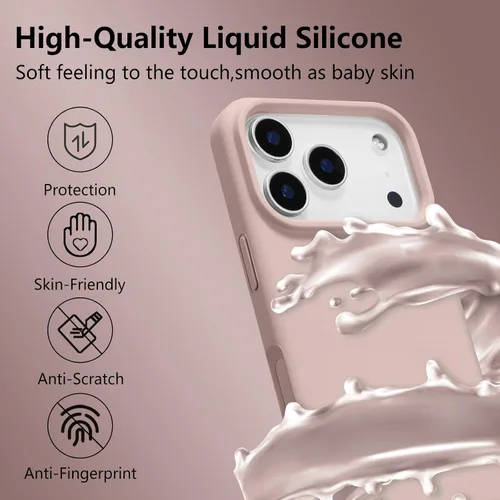 Vista 352 de Funda magnética de silicona para iPhone 13 Pro, color blanco antiguo [Compatible con Magsafe] [Forro de microfibra suave antiarañazos], funda