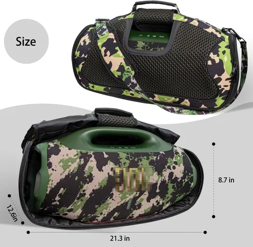 Vista 9 de Funda de transporte compatible con altavoz Bluetooth portátil JBL Boombox 4