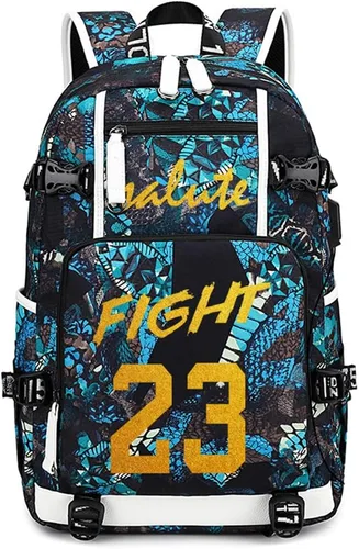 Vista 11 de Basketball Player 23 Multifunction Backpack Travel Daypacks Fans Laptop Bag For Men Wome