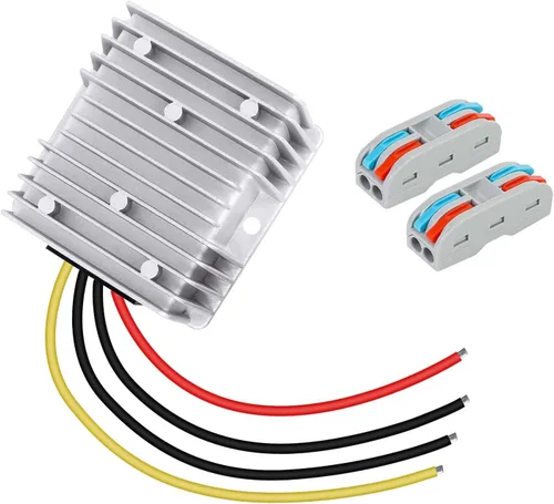 Vista 10 de LeMotech Convertidor DC 12/24V a 5V, 5A 25W, convertidor reductor de voltaje, regulador de voltaje, transformador impermeable IP68 para carro