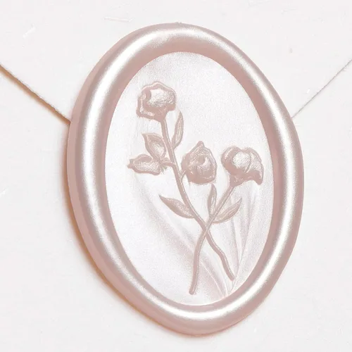 Vista 18 de UNIQOOO Adhesivos de Sello de Cera - (3 Diseños en 1 Paquete) Adhesivos de Sello para Sobre de Invitación de Boda, 60 Piezas Adhesivos