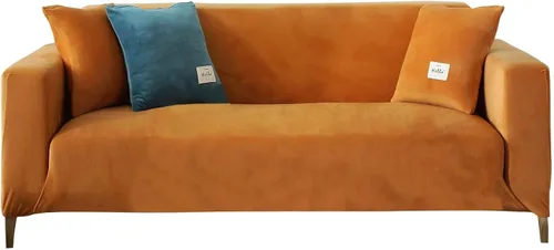 Vista 13 de TOPCHANCES Funda de sofá de terciopelo grueso, funda elástica para sofá con correas elásticas antideslizantes, funda protectora de muebles, funda