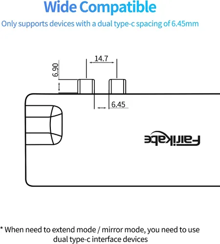 Vista 3 de Adaptador multipuerto USB C Hub para MacBook Pro 2019/2018/2017, adaptador USB C a HDMI dual 8 en 1 4K 60Hz, Ethernet de 1 Gbps, lector de tarjetas