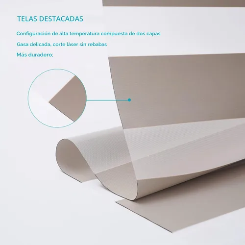 Vista 5 de Pumkust - Persianas de cebra personalizadas sin cordones para ventanas, oscurecimiento (85%) persianas enrollables de cebra de doble capa, persianas