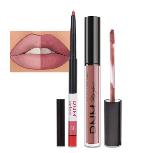 Vista 59 de evpct Juego de 2 lápices delineador de labios y lápiz labial líquido mate de 24 horas, color ciruela púrpura, maquillaje para mujer, lápiz labial