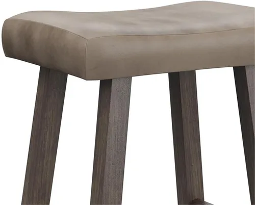 Vista 6 de Hillsdale Taburete para mostrador de sillín para muebles, gris rústico