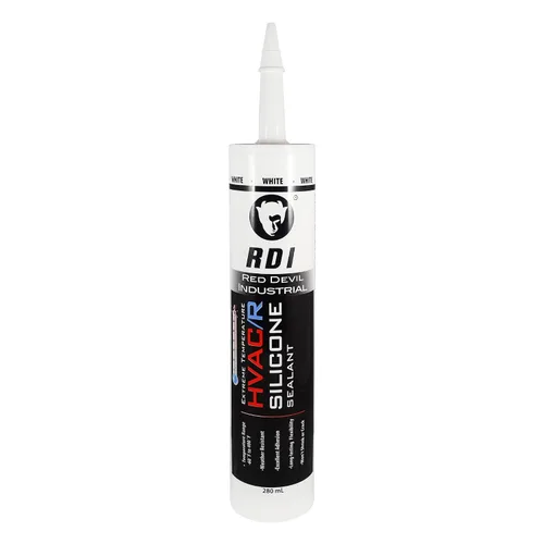 Vista 8 de Red Devil 089650 sellador de silicona para temperaturas extremas HVAC/R, 280 ml, aluminio, 1 paquete, fabricado en EE. UU