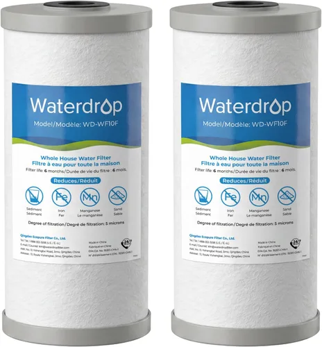 Vista 13 de Waterdrop Filtro de Agua para Toda la Casa, Filtro de Sedimentos Anti-Incrustaciones y de Metales Pesados, Repuesto para GE® FXHTC, GXWH40L