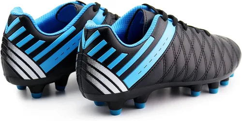 Vista 7 de brooman Tacos de fútbol atléticos para niños y niñas, zapatos de fútbol para exteriores