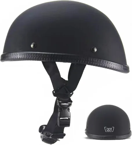 Vista 11 de Casco de motocicleta de media cara, casco con cara abierta retro aprobado por DOT para adultos hombres y mujeres, casco para adultos, casco de media