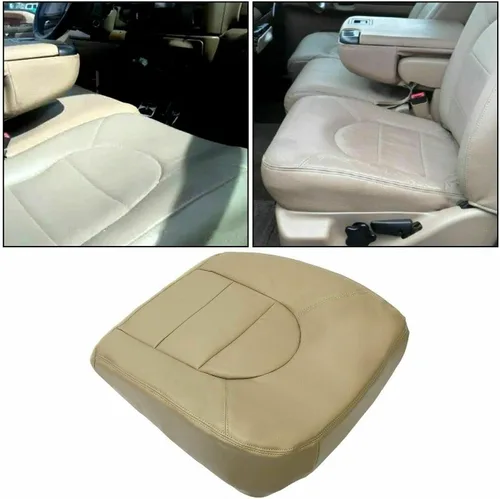 Vista 3 de 2000 Ford F250 F350 F450 Lariat Super Duty - Funda de asiento de piel sintética (vinilo) de repuesto en color marrón pergamino medio