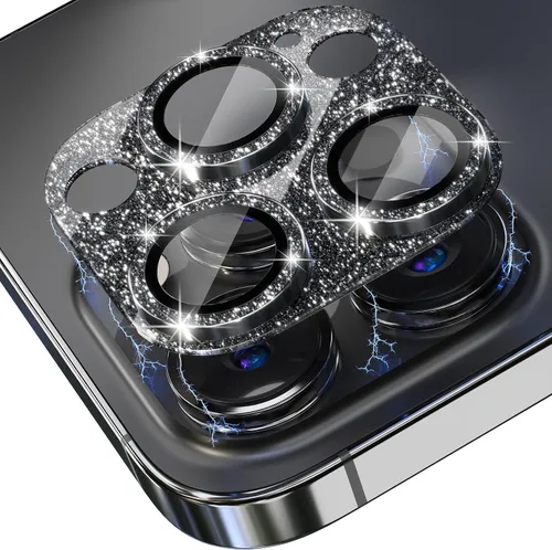 Vista 8 de Choiche Protector de lente de cámara para iPhone 14 Pro/iPhone 14 Pro Max, cubierta de cámara brillante con protector de pantalla de lente de vidrio