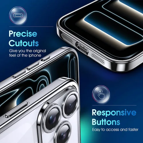 Vista 754 de Supdeal Funda cristalina transparente para iPhone 11, [No se amarillea] [Protección de la cámara] [Probado contra caídas de grado militar] Funda