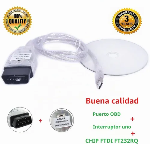 Vista 6 de Antibreak cable inpa k d can k+ can ediabas USB obd2 kcan dcan Interfaz Interruptor OBDii para BMW (switch2)