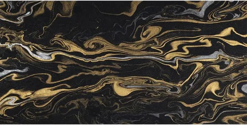 Vista 25 de Telón de fondo de fotografía con textura de mármol negro dorado de 5 x 4 pies, arte abstracto, fondo de fondo dorado de arena movediza líquida